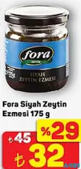 FORA SİYAH ZEYTİN EZMESİ 175 G fiyat ve kampanya bilgisi